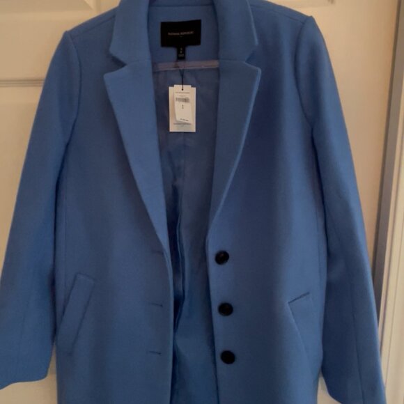 Blue Wool Coat - Picture 4 of 8